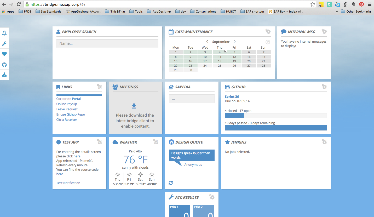 Bridge before redesign